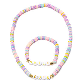 Great Pretenders Cute Smile Necklace & Bracelet Set, 2pc