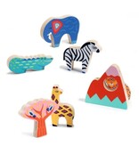 Djeco Wooden Puzzle - Savana Story  12m+