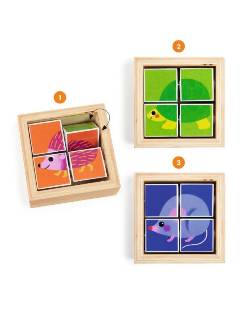 Djeco Block Puzzle - Tournibist  2y+