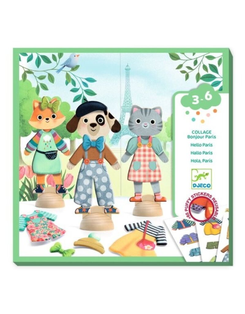 Djeco Bonjour Paris Dressing Dolls 3-6y