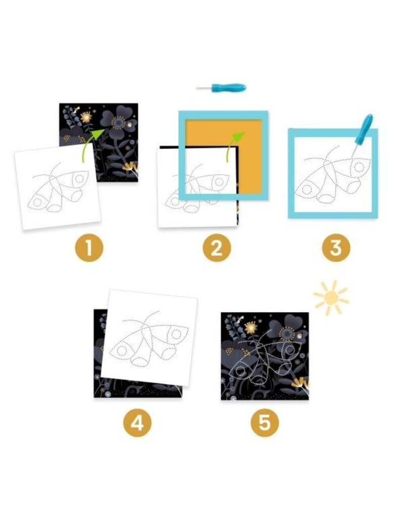 Djeco Image Reveal Hole Punching Activity 3-6y