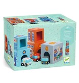 Djeco Topanicar Nesting Blocks + Vehicles 18m+