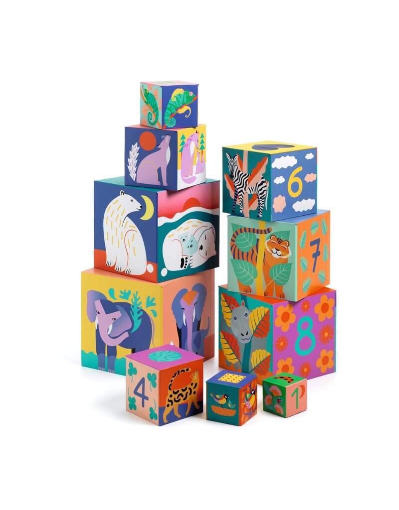 Djeco Wild Animals Nesting Blocks 12m+