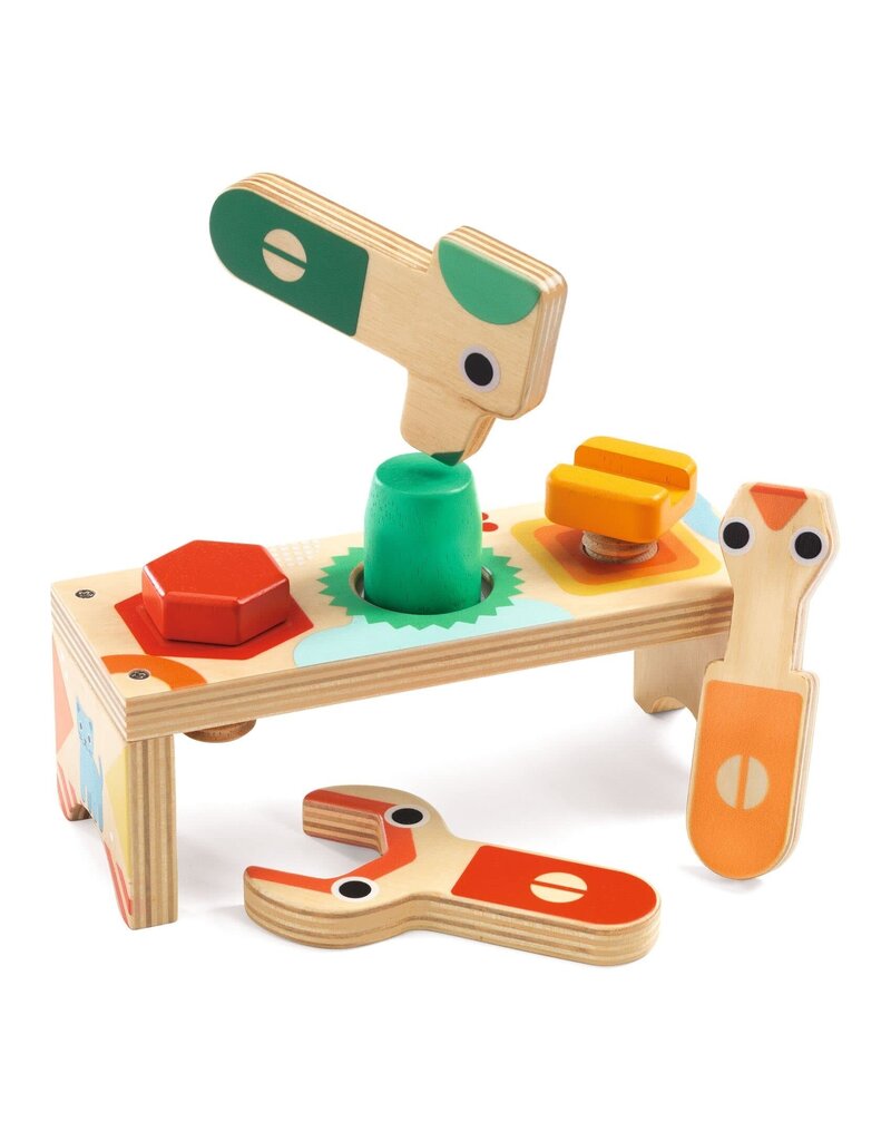 Djeco Bricolou Mini Workbench 18m+