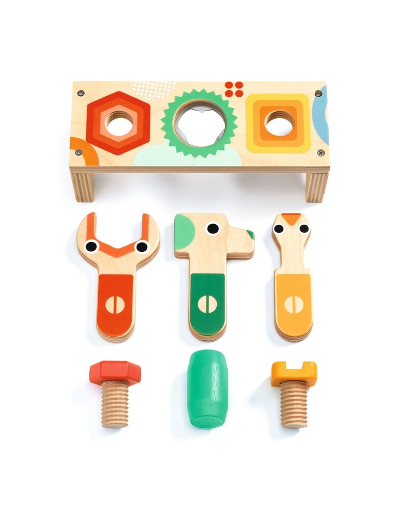 Djeco Bricolou Mini Workbench 18m+