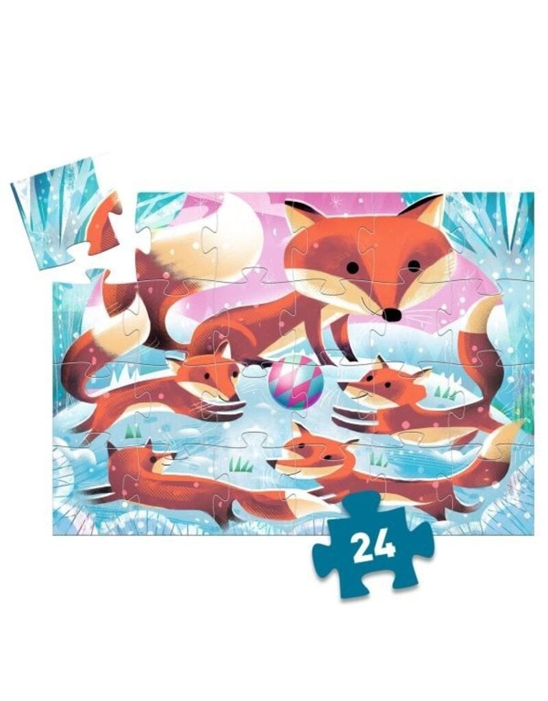 Djeco Silhouette Puzzle - Ginger, Little Fox 24pcs 3Y+
