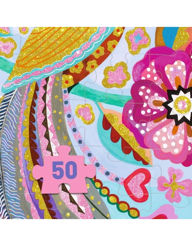Djeco Puzzle - Sparkling Bird 50pcs, 5y+