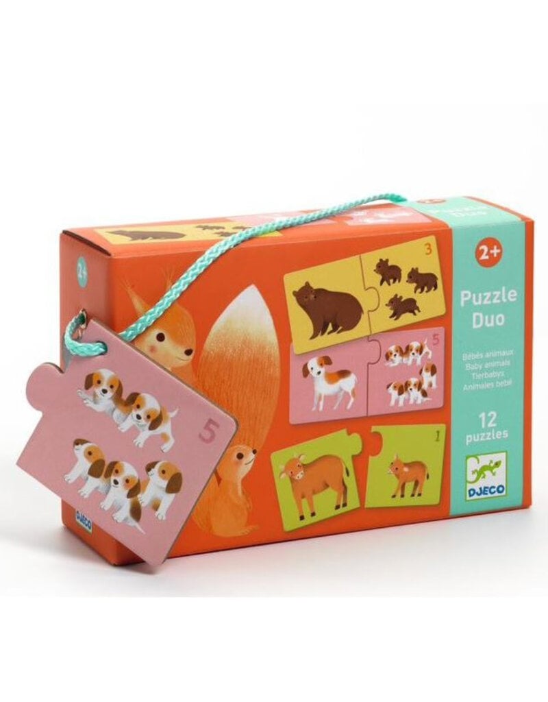 Djeco Puzzle Duo - Baby Animals 2y+