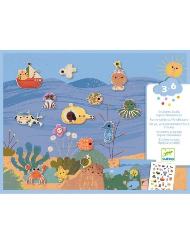 Djeco Summertime Reuseable Sticker Set 3-6y