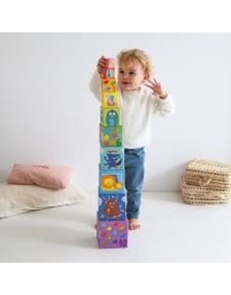 Djeco Rainbow Counting Nesting Blocks 12m+