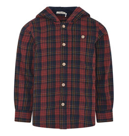 Check Hooded LS Shirt