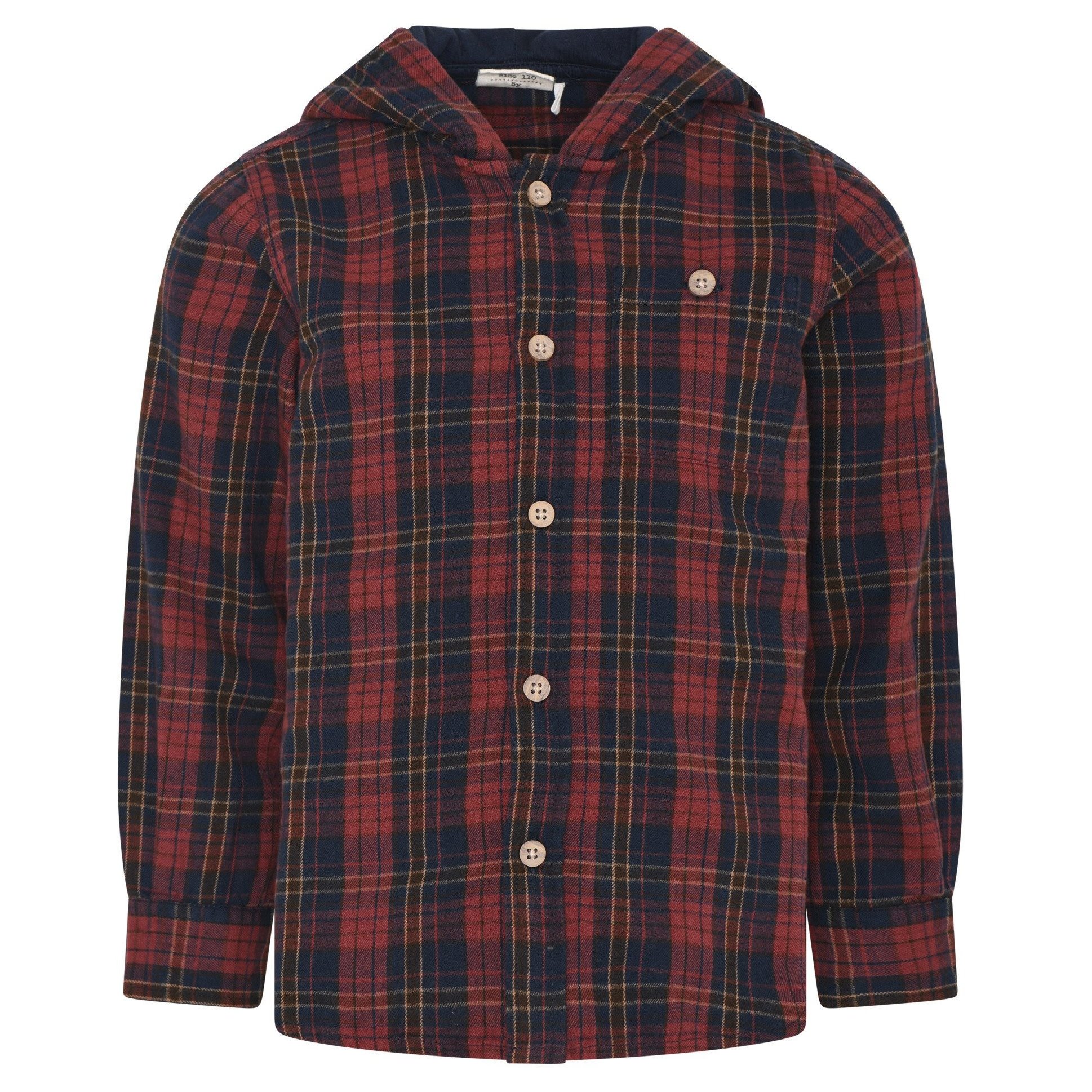 Check Hooded LS Shirt - Vancouver's Best Baby & Kids Store: Unique