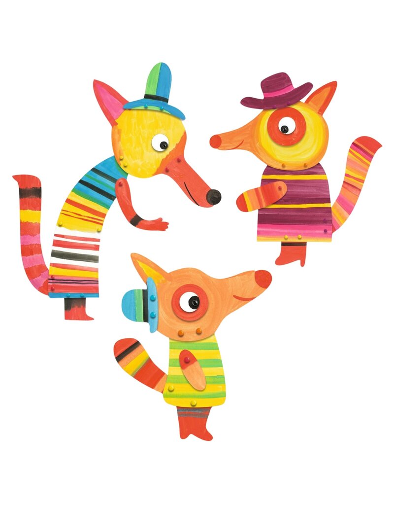 Djeco The Fox Family Painting Kit 3-6y
