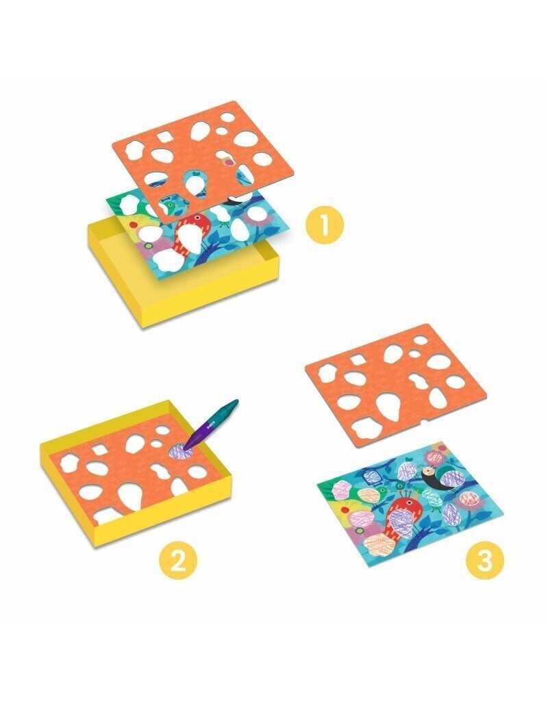Djeco Birdie & Co Colouring Set 18m+