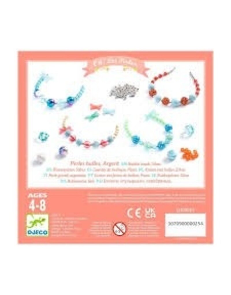 Djeco Bubble Beads, Silver, 4y+