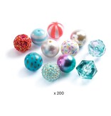 Djeco Bubble Beads, Silver, 4y+