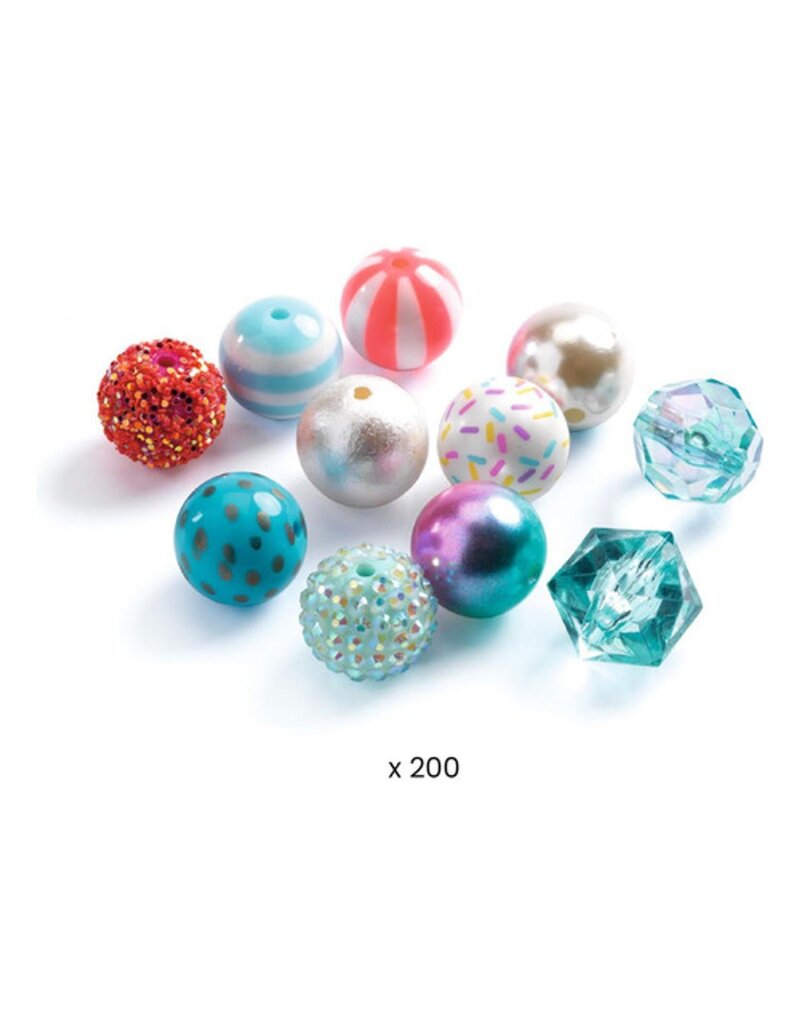 Djeco Bubble Beads, Silver, 4y+