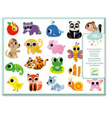 Djeco Stickers - Baby Animals 18m+