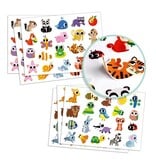 Djeco Stickers - Baby Animals 18m+