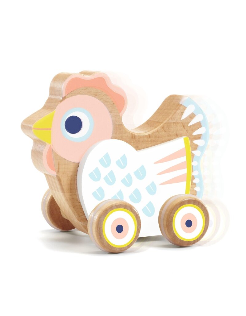Djeco Babysing - Singing Push Hen, 10m+