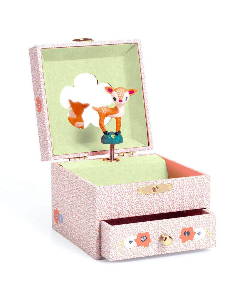 Djeco Wood Fawn Jewelry Box