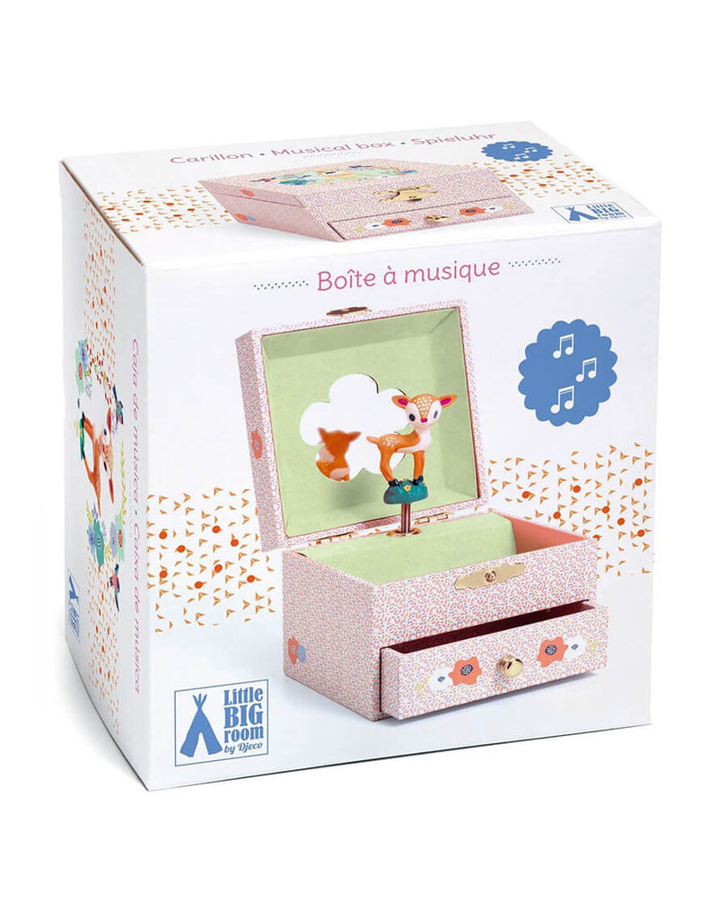Djeco Wood Fawn Jewelry Box