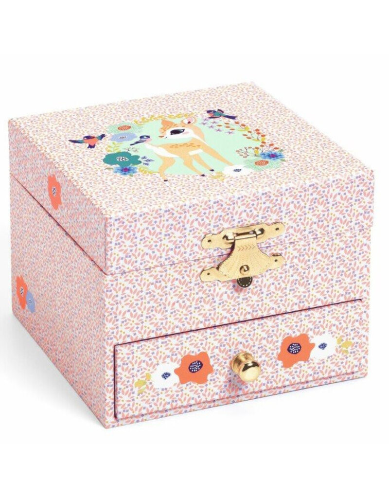 Djeco Wood Fawn Jewelry Box