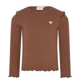 Cocoa Long Sleeve Ribbed Tee