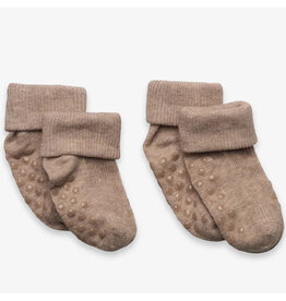 Silver Mink Ribbed Sock 2pk