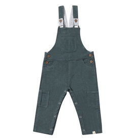 Me & Henry Bash Baby Cargo Overalls Gunmetal Size: 3-6m