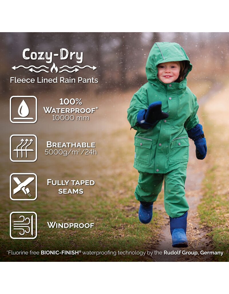 Jan and Jul Black Fleece Lined Rain Pants