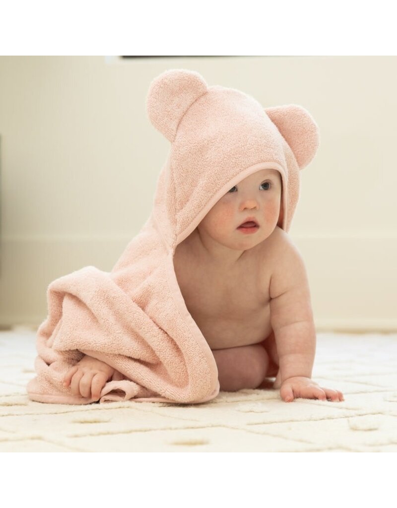 Bella Tunno Hooded Towel + Wash Mitt Set Blush