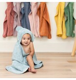 Bella Tunno Hooded Towel + Wash Mitt Set Fog