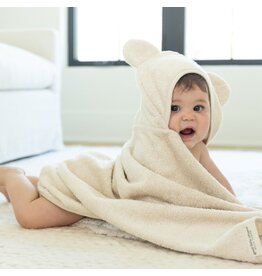 Bella Tunno Hooded Towel + Wash Mitt Set Linen