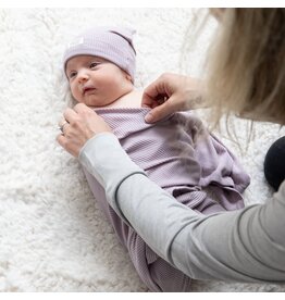 Bella Tunno Rib Swaddle & Beanie Set, Orchid