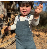 Me & Henry Bash Baby Cargo Overalls Gunmetal