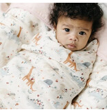 Loulou Lollipop Baby Dinomite Bamboo Swaddle