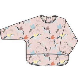 Loulou Lollipop Long Sleeve Waterproof Bib - Unicorn Ballet