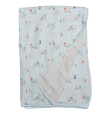 Loulou Lollipop Plush Bamboo Quilt - Ice Hockey