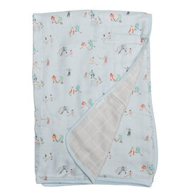 Loulou Lollipop Plush Bamboo Quilt - Ice Hockey