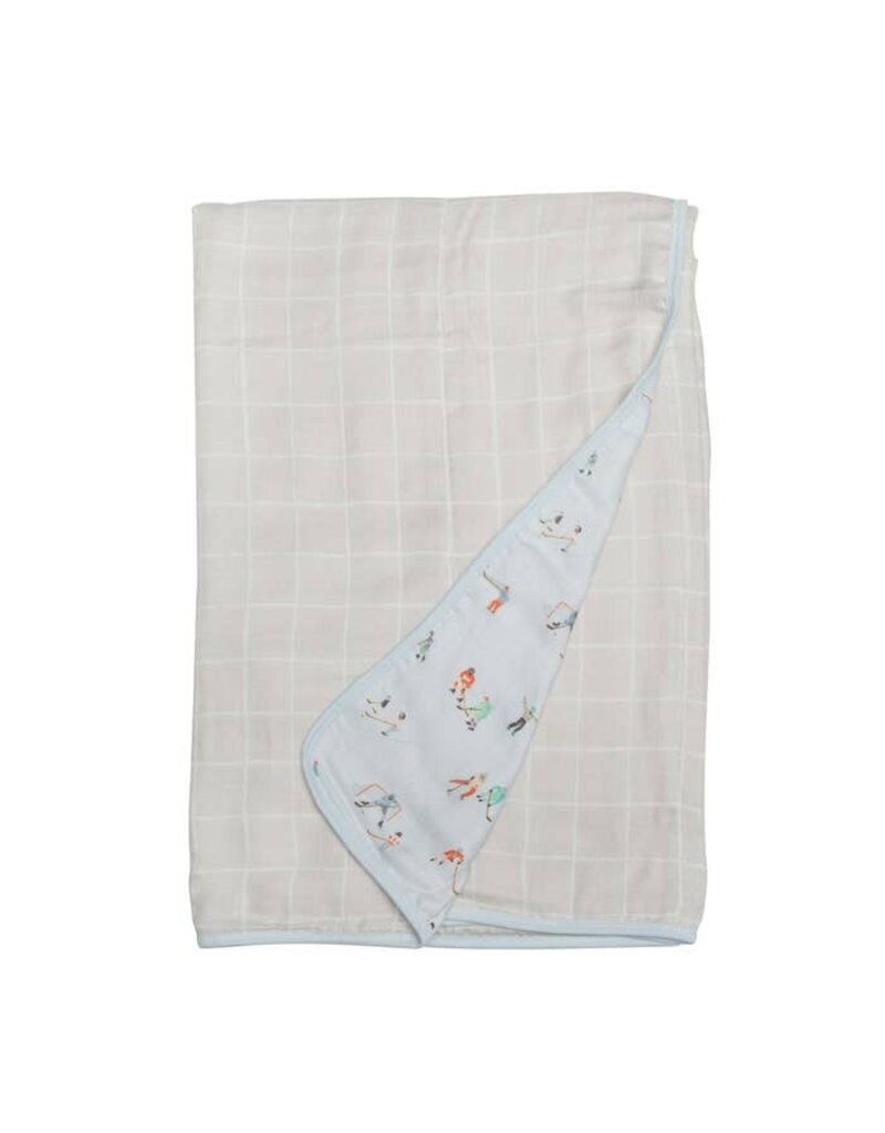 Loulou Lollipop Plush Bamboo Quilt - Ice Hockey