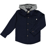 Me & Henry Erin Hooded Woven Navy Cord