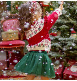 Souris Mini Green Sequin Toddler Skirt Souris Mini Green Sequin Toddler Skirt