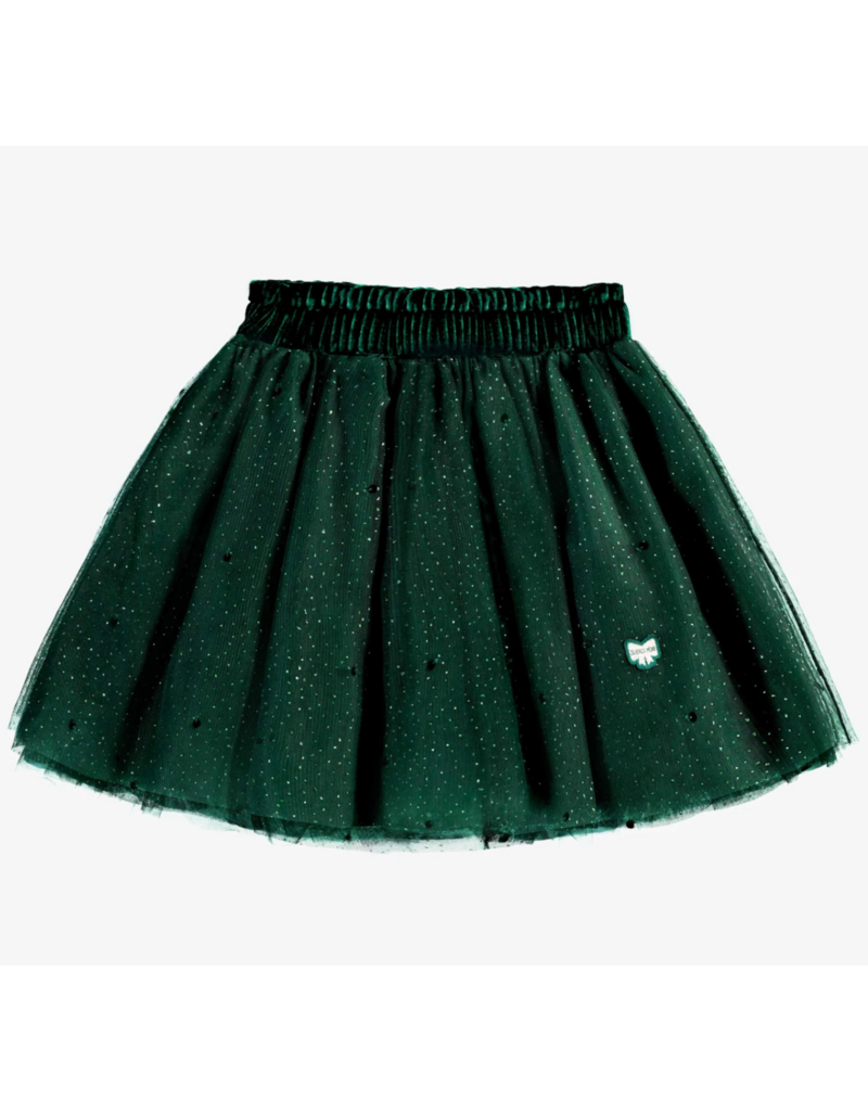 Souris Mini Green Sequin Skirt
