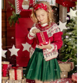 Souris Mini Green Sequin Skirt