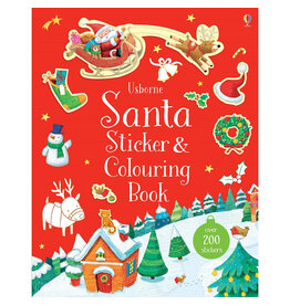 Usborne Santa Sticker & Colouring Book 3y+