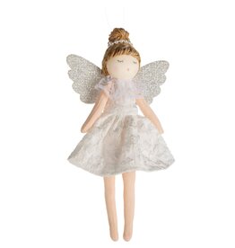 Angel in Lace Dress w/Wings