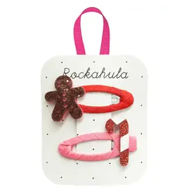 Rockahula Gingerbread and Candy Cane Clips