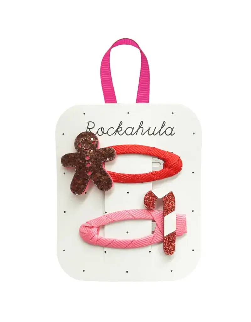 Rockahula Gingerbread and Candy Cane Clips