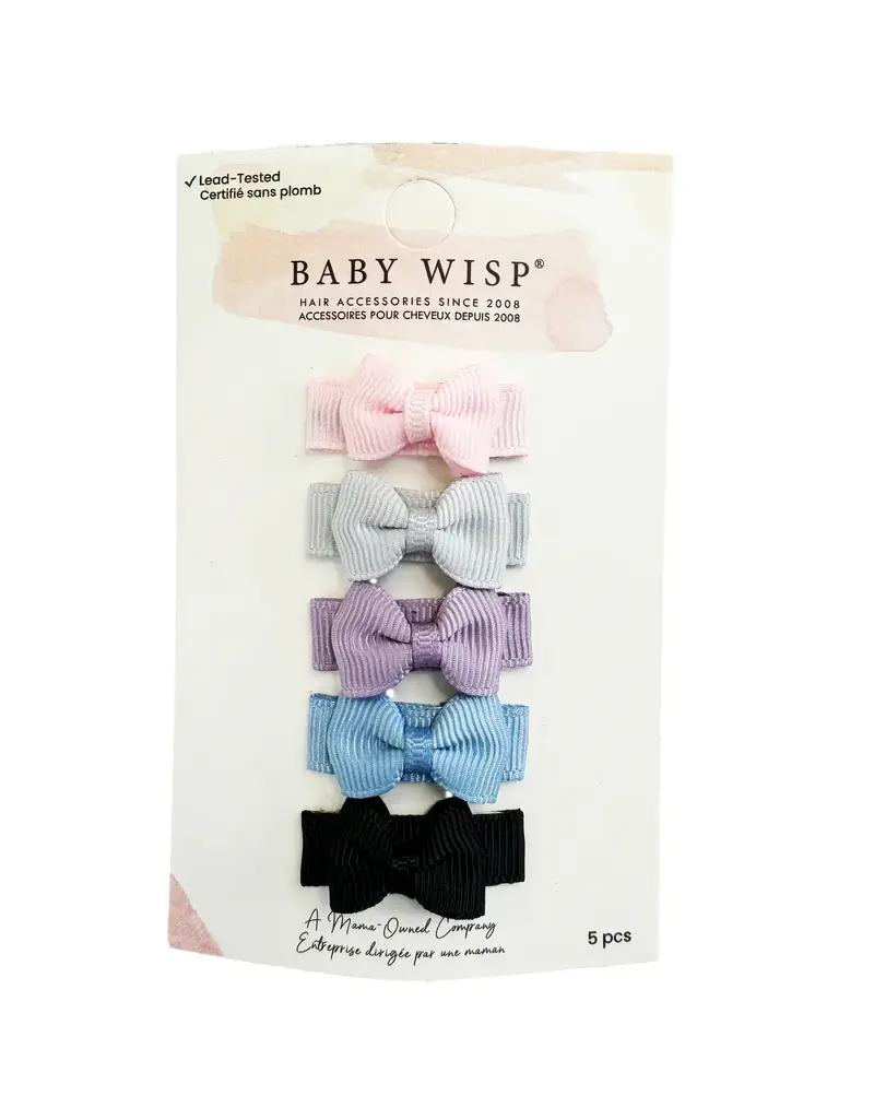 Baby Wisp Tuxedo Bow Clip 5pk Photogenic